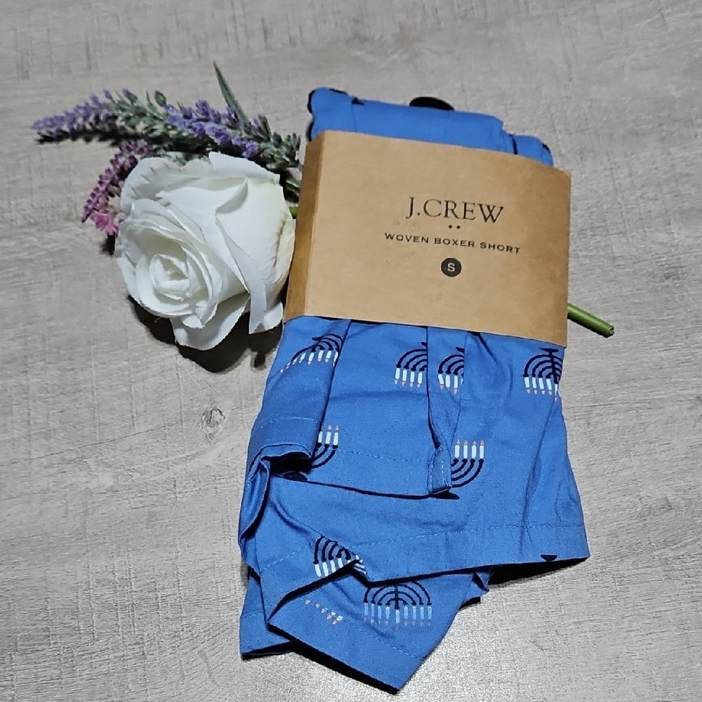 J. Crew Blue Patterned Hanukkah Boxers CLEARANCE